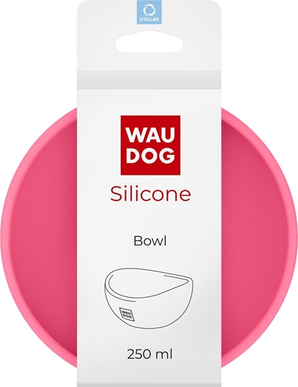 Picture of Collar WAU DOG MISKA SILIKONOWA 250ml RÓOWA