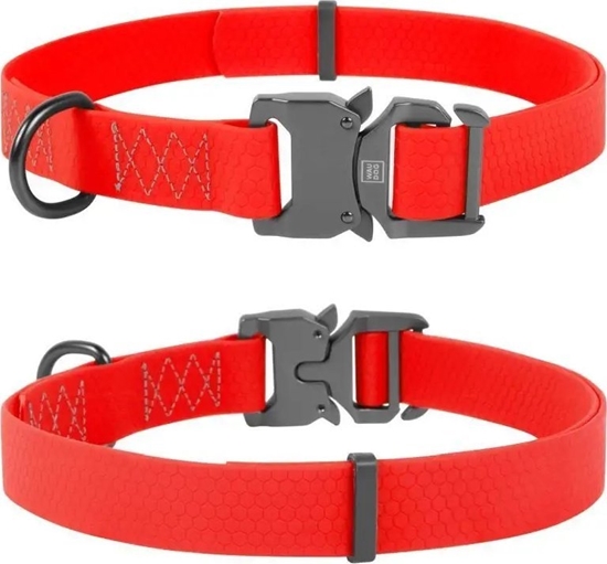Picture of Collar WAU DOG OBROA WATERPROOF M 2,0/28-40cm   PVC CZERWONA
