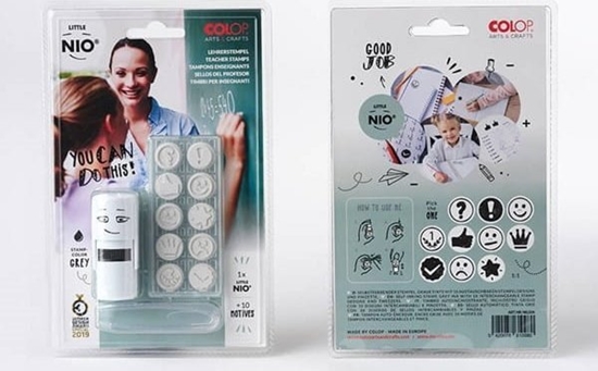 Picture of Colop PIECZATKA COLOP LITTLE NIO - DLA NAUCZYCIELI 8 WZORÓW TUSZ GRAFITOWY