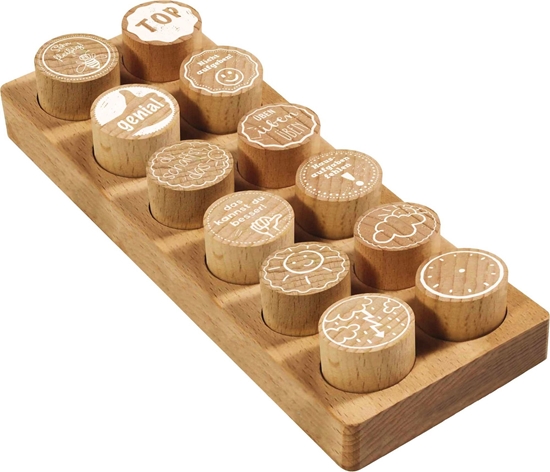 Picture of COLOP WOODIES Stempel-Set "Lehrer-Motiv" retail