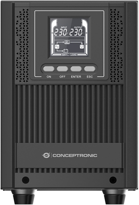 Picture of Conceptronic ZEUS52ES2K nepārtrauktas barošanas avots (UPS) Divkāršā-konversija (tiešsaiste) 2 kilovoltampērs 1800 W 4 Maiņstrāvas izvade (-s)
