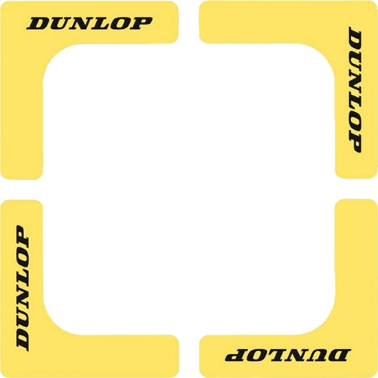 Picture of Corners for tennis court DUNLOP 8pcs yellow
