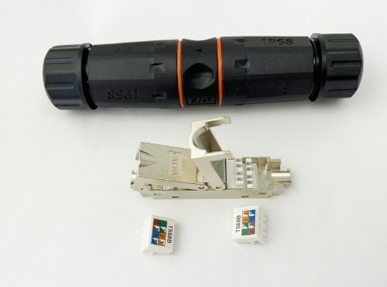 Picture of Coupler, CAT6A STP, Shielded, Moisture-proof IP68