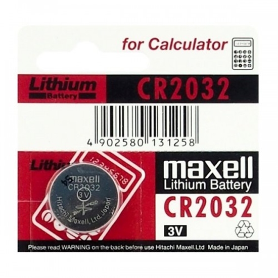 Picture of CR2032 baterijas 3V Maxell litija CR2032 iepakojumā 1 gb.