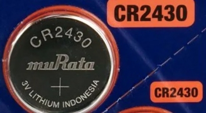 Изображение CR2430 baterijas 3V Murata litija CR2430 iepakojumā 1 gb.