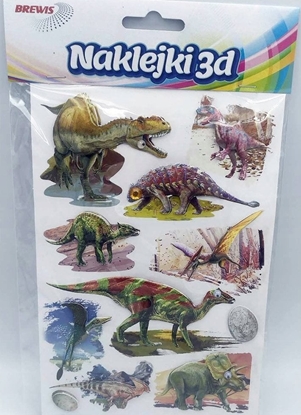 Attēls no Craft with Fun Naklejki 3D dinozaury MIX