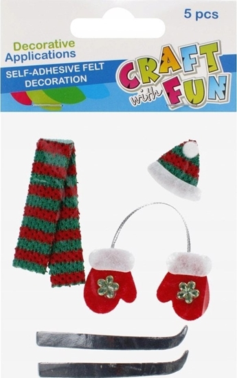 Picture of Craft with Fun OZDOBA BN FILC ZIMA SPRZYL 5SZT CF PBH 12/144