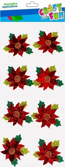 Picture of Craft with Fun OZDOBA BN NAKLEJKI 3D GWIAZDA BETL 8SZT CF12/288