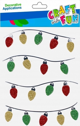Attēls no Craft with Fun OZDOBA BN NAKLEJKI 3D LAMPIONY 4SZT CF PBH12/288