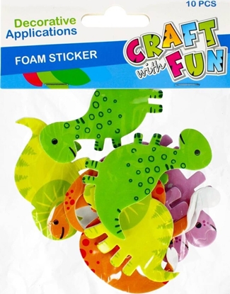 Attēls no Craft with Fun OZDOBA DEK EVA DINO SPRZYL 10SZT CF PBH 12/288