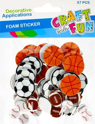 Attēls no Craft with Fun OZDOBA DEK EVA PILKI SPRZYL 57SZT CF PBH 12/288
