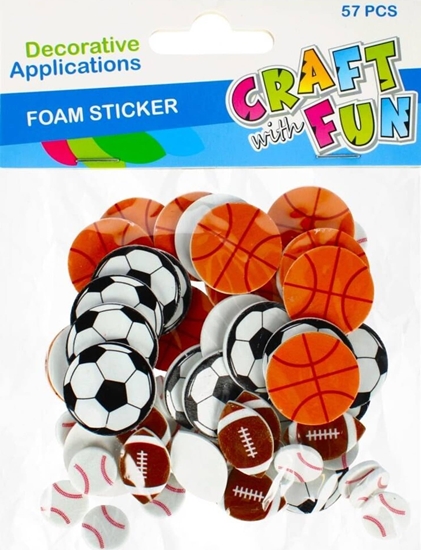 Picture of Craft with Fun OZDOBA DEK EVA PILKI SPRZYL 57SZT CF PBH 12/288