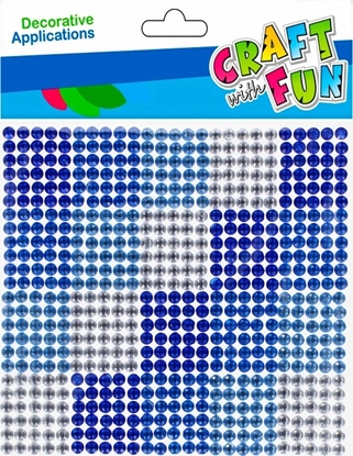 Picture of Craft with Fun OZDOBA DEK KRYSZT SPRZYL 10X10 CF NIEBISKIE 12/1