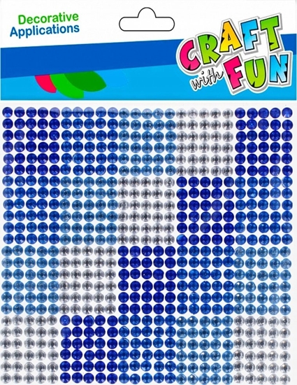 Picture of Craft with Fun OZDOBA DEK KRYSZT SPRZYL 10X10 CF NIEBISKIE 12/1