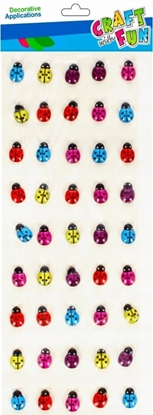 Attēls no Craft with Fun OZDOBA DEK KRYSZT SPRZYL BIEDRONKI50SZT CF12/144