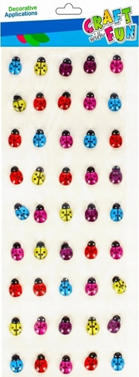 Picture of Craft with Fun OZDOBA DEK KRYSZT SPRZYL BIEDRONKI50SZT CF12/144