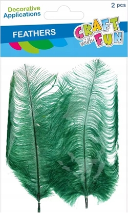 Изображение Craft with Fun OZDOBA DEK PIORKA 15-20CM 2SZT ZIEL CF 12/864