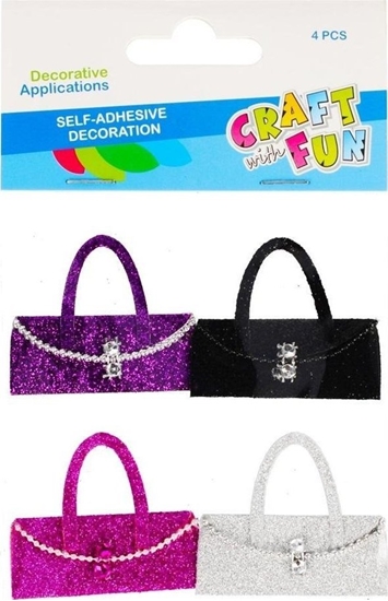 Изображение Craft with Fun OZDOBA DEK TOREBKI SPRZYL 4SZT CF PBH 12/144