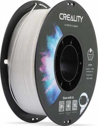Attēls no Creality Creality Filament TPU, 1kg, 1,75mm, White (3301040033)