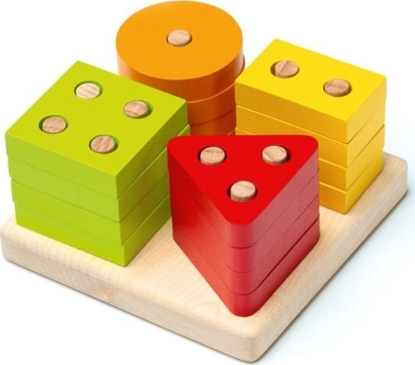 Attēls no Cubika Sorter drewniany figury geometryczne kwadrat 18m+ Cubika