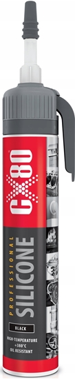 Picture of CX80 Silikon professional 210G Premium wysokotemperaturowy czarny CX80