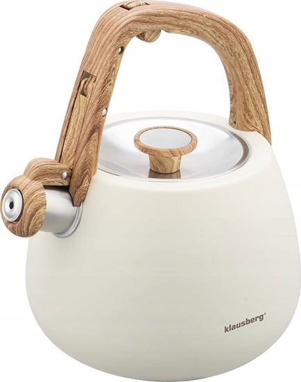 Picture of CZAJNIK STALOWY Z GWIZDKIEM 2,5L KLAUSBERG KB-7775