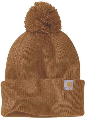 Attēls no Czapka z Pomponem Carhartt Cuffed Beanie Brown