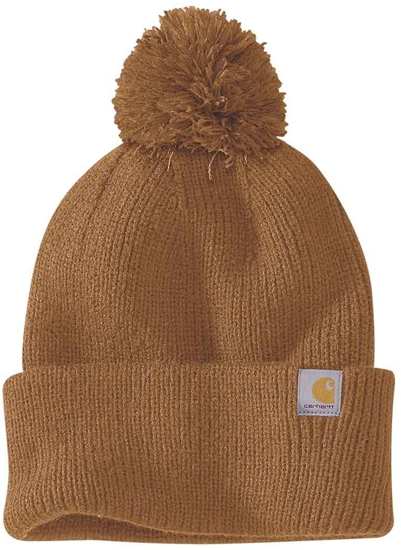 Picture of Czapka z Pomponem Carhartt Cuffed Beanie Brown