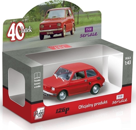 Picture of Daffi Fiat 126P czterdziestolatek czerwony