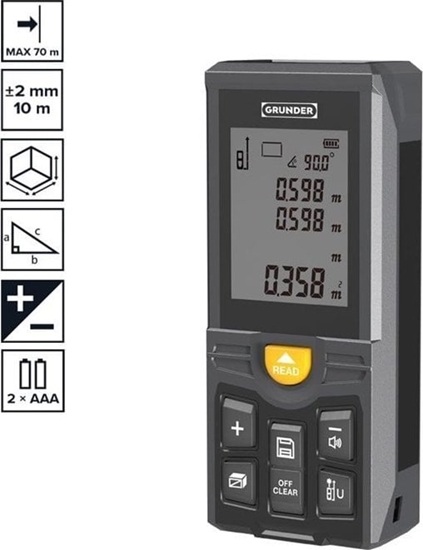 Изображение Dalmierz laserowy Sourcing DISTANCE MEASURE GRUNDER CJA70 70M