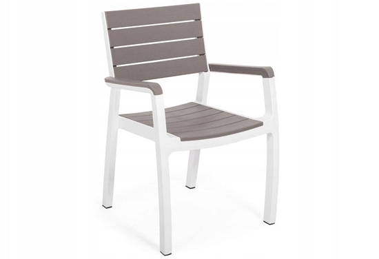 Picture of Darza kresls Harmony Armchair balts/besigi bruns 7290106926431