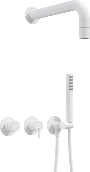 Изображение Deante Deante Zestaw prysznicowy podtynkowy z gówk prysznicow - z bateri poziom