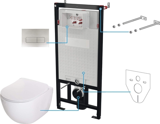 Изображение Deante Zestaw WC podtynkowy 6 w 1