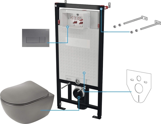 Изображение Deante Zestaw WC podtynkowy 6 w 1