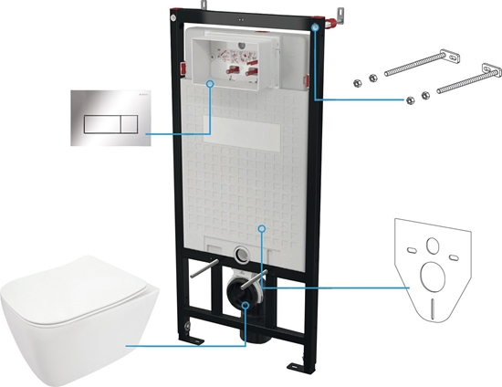 Изображение Deante Zestaw WC podtynkowy 6 w 1