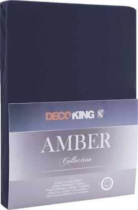 Attēls no Decoking Przecierado Baweniane Amber Navyblue 120-140x200+30