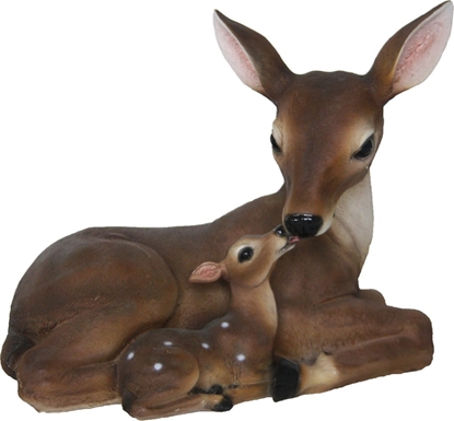 Attēls no DECORATION DEER WITH FAWN 27X16X22.8CM