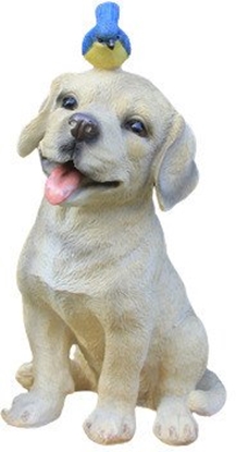 Attēls no DECORATION DOG WITH BIRD 20.5X18.5X32CM