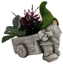 Picture of DECORATION GNOME WITH CART 15.5X26X27CM