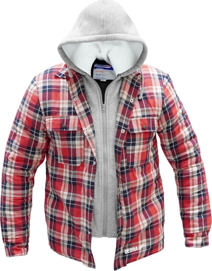 Picture of Dedra Bluza flanelowa ocieplana z kapturem, rozm.L
