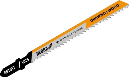 Изображение Dedra Brzeszczoty do wyrzynarki 100/75mm, drewno, HCS, T, 2szt