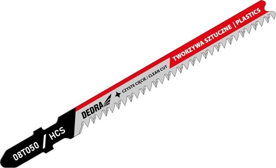 Изображение Dedra Brzeszczoty do wyrzynarki 100/75mm, tworzywa, HCS, T, 2szt