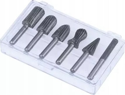 Изображение Dedra Frezy trzpieniowe do metalu 6szt zestaw, trzpie 6mm, HSS