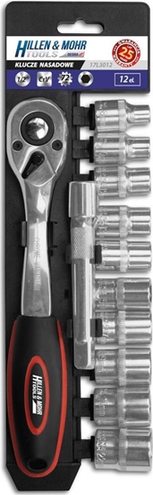 Изображение Dedra Klucze nasadowe 1/2"" kpl.12szt