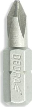 Изображение Dedra Kocówki wkrtakowe PH1x25mm, 3szt blister (18A02PH10-03)
