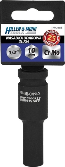 Изображение Dedra Nasadka udarowa duga 1/2'', 19x78mm, stal Cr-Mo