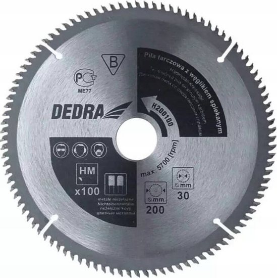 Изображение Dedra Pia tarczowa do drewna 120z r.500x30mm