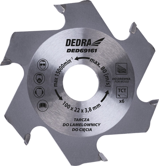 Picture of Dedra Tarcza do lamelownicy 100x22 mm, 6 zbów