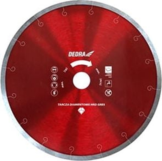 Picture of Dedra tarcza HRD GRES cienka do twardej ceramiki H1066 230mm (H1066)