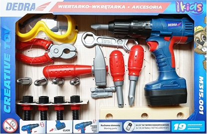 Picture of Dedra Wkrtarka na baterie zestaw narzdzi zabawka Dedra